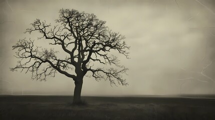 Poster - tree in field 