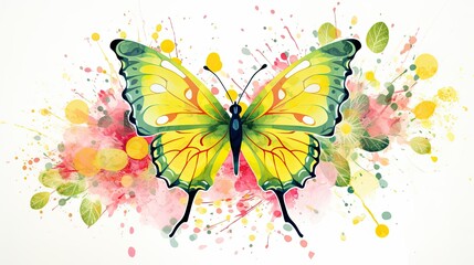 Wall Mural - butterfly illustration