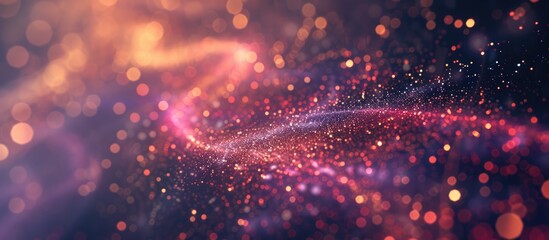 Poster - Abstract holiday background with New Year fireworks featured in a copy space image.