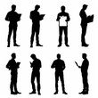 © WorkLife Images - 人物アイコン シルエット 男性 ビジネス ボード