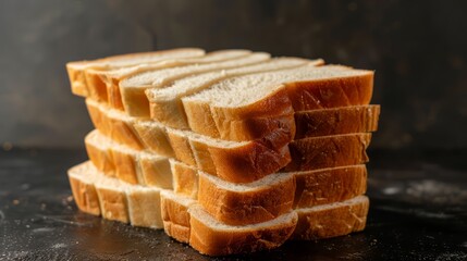 Wall Mural - A soft and fluffy loaf of white bread