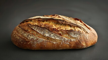 Wall Mural - A traditional French pain de campagne, with a crackling crust and earthy aroma