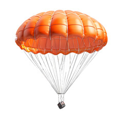 3D-rendered isolated parachute on a white background