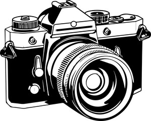 Old camera clipart desing illustration