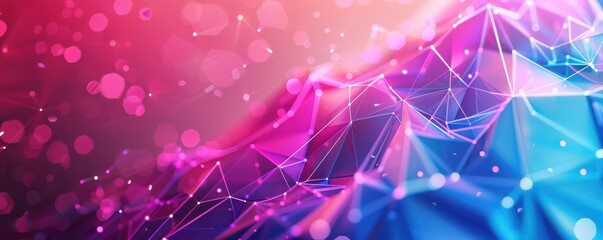 A colorful background with a lot of lines and dots. The background is red, blue, and purple. Free copy space for text.