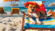 © Daniel - dog siesta on beach chair