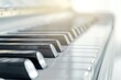 © JK_kyoto - Detailed view of piano keys being pressed, with ample copy space