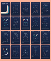 Wall Mural - vector graphics infographics with mobile phone. template for creating mobile applications, workflow 