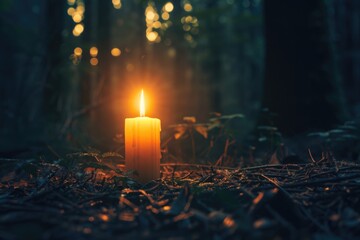 Sticker - Candle in Forest