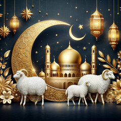 Wall Mural - Ramadan greeting card 