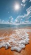 © Intan - Serene beach paradise under a radiant sun, waves gently lapping the golden shore