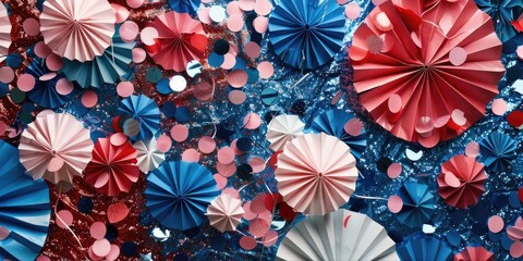 Sticker - Paper Flowers in Colors