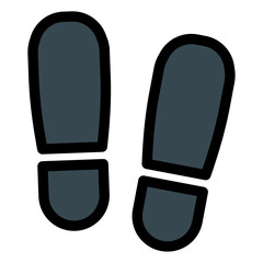 Wall Mural - footstep icon 