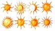 © Ratchadaporn - Minimalist Sun Icon Silhouette on Bright White Background