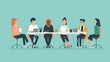 © Fitry - Diverse Team Meeting Illustration