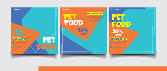 Poster - Pet Shop Promotion Social Media Post Template Collection