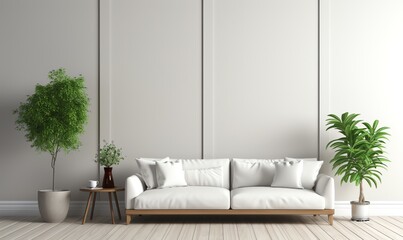 Canvas Print - Minimalist Living Room Interior Design