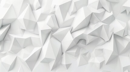 Sticker - Abstract White Polygonal Background