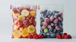 © DrPhatPhaw - Frozen fruit, wallpaper, food preservation to preserve the value of fruit