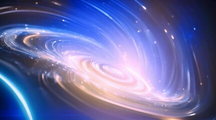 Wall Mural - Nebula Clouds Colourful Travel and Star Loop. 3D rendering. This Clip is a cloud colourful with star glow and camera fly to deep galaxy in a seamless loop.