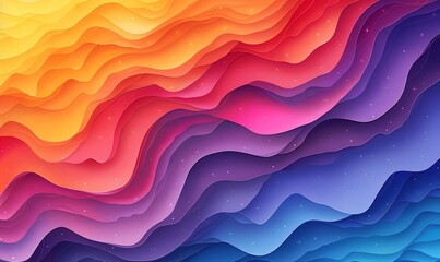 Sticker - Smooth gradient transitions in vibrant colors, perfect for modern and dynamic backgrounds