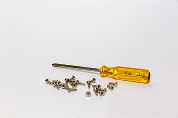 screwdriver and screw