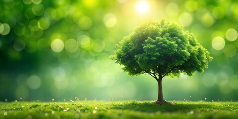 Tree Silhouette Blur: A blurred background featuring the silhouette of a tree against a green backdrop, emphasizing the beauty and importance of trees in the environment.	
