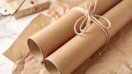 Poster - Versatile Kraft Paper Roll for Packaging and Gifting