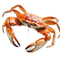 [Transparent Background PNG]Cooked crab on white background