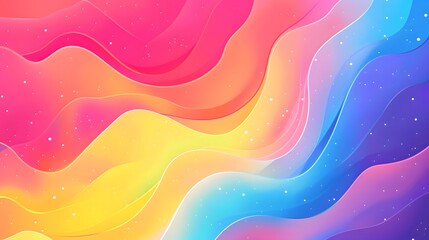 Wall Mural - abstract colorful gradient rainbow color background, illustration