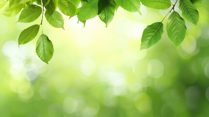 A leafy green background with a leafy green tree branch