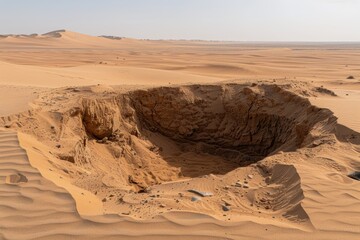 Poster - Dramatic desert landscape with rocky formations