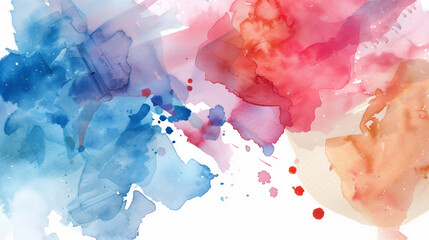 Wall Mural - Abstract watercolor background with splashes