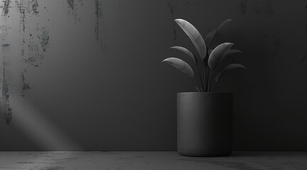 Wall Mural - plant in a vase