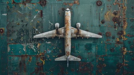 Wall Mural - Create an aerial perspective of airport noise abatement procedures, with aircraft following designated departure and arrival paths to minimize noise