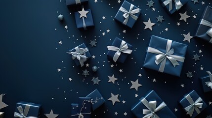 Wall Mural - The Blue Wrapped Presents