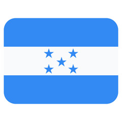Vector Icon for Honduras, country, national, flag, world flag