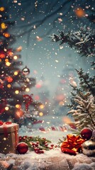 Christmas, Christmas decoration, Christmas background image wallpaper - generative ai