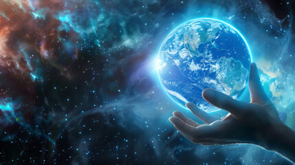 Wall Mural - Online world at your fingertips! Browse websites, pictures, and knowledge with ease. Connect wirelessly and explore the vastness of the internet.
