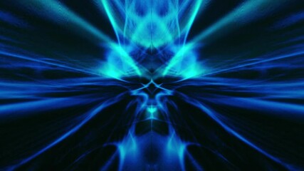 Wall Mural - Sci-Fi Blue Energy Vortex Animation Loop