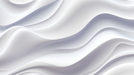 Poster - Abstract white and light gray wave modern soft luxury texture with smooth and clean curve background illustration. Textured wave pattern for backgrounds.