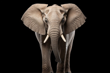 Wall Mural - isolated elephant animal concept