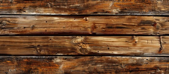 Wall Mural - Horizontal wooden board texture in a copy space image.