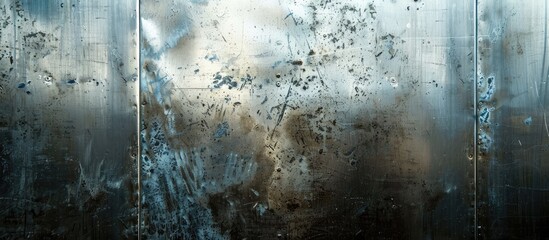 Leinwandbilder - Texture of shiny metal surface with copy space image.