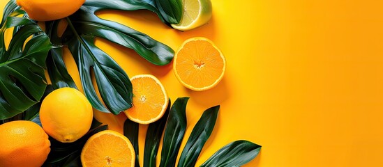 Aufkleber - Vibrant flat lay business backdrop with copy space image.