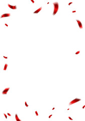 Wall Mural - red confetti background that zig-zags falling for the celebration. festival decoration vector illust