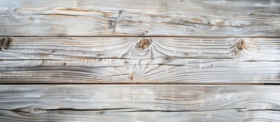 Wall Mural - Top view of a weathered wooden background with a light gray color and rustic texture, perfect for a copy space image.