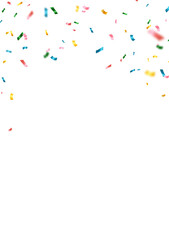 Wall Mural - colorful confetti background that zig-zags falling for the celebration. festival decoration vector i