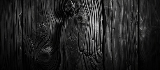 Wall Mural - Close-up of modern wooden background with black coloring, suitable for a copy space image.