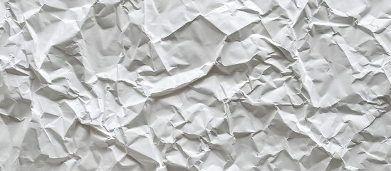 Aufkleber - Crumpled light gray paper texture creates an abstract background with ample copy space image for a blank layout.